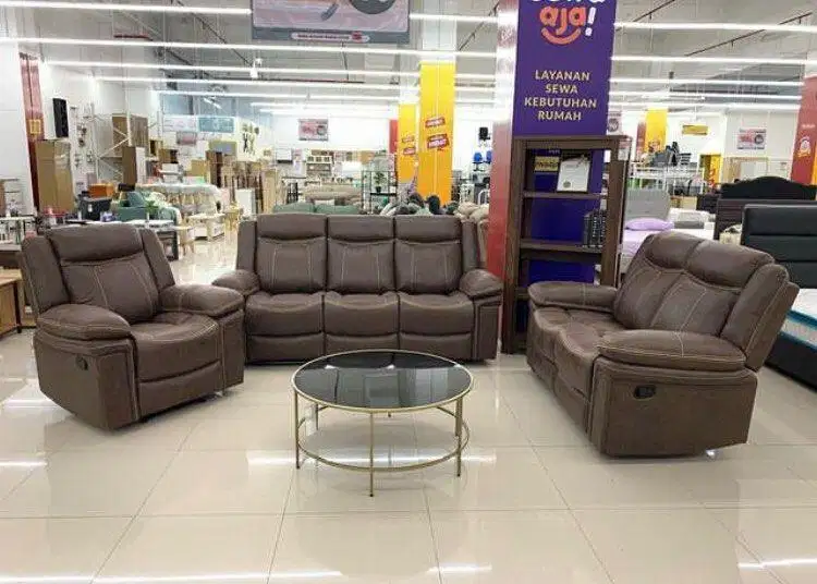 Jual sofa set recliner promo akhir bulan