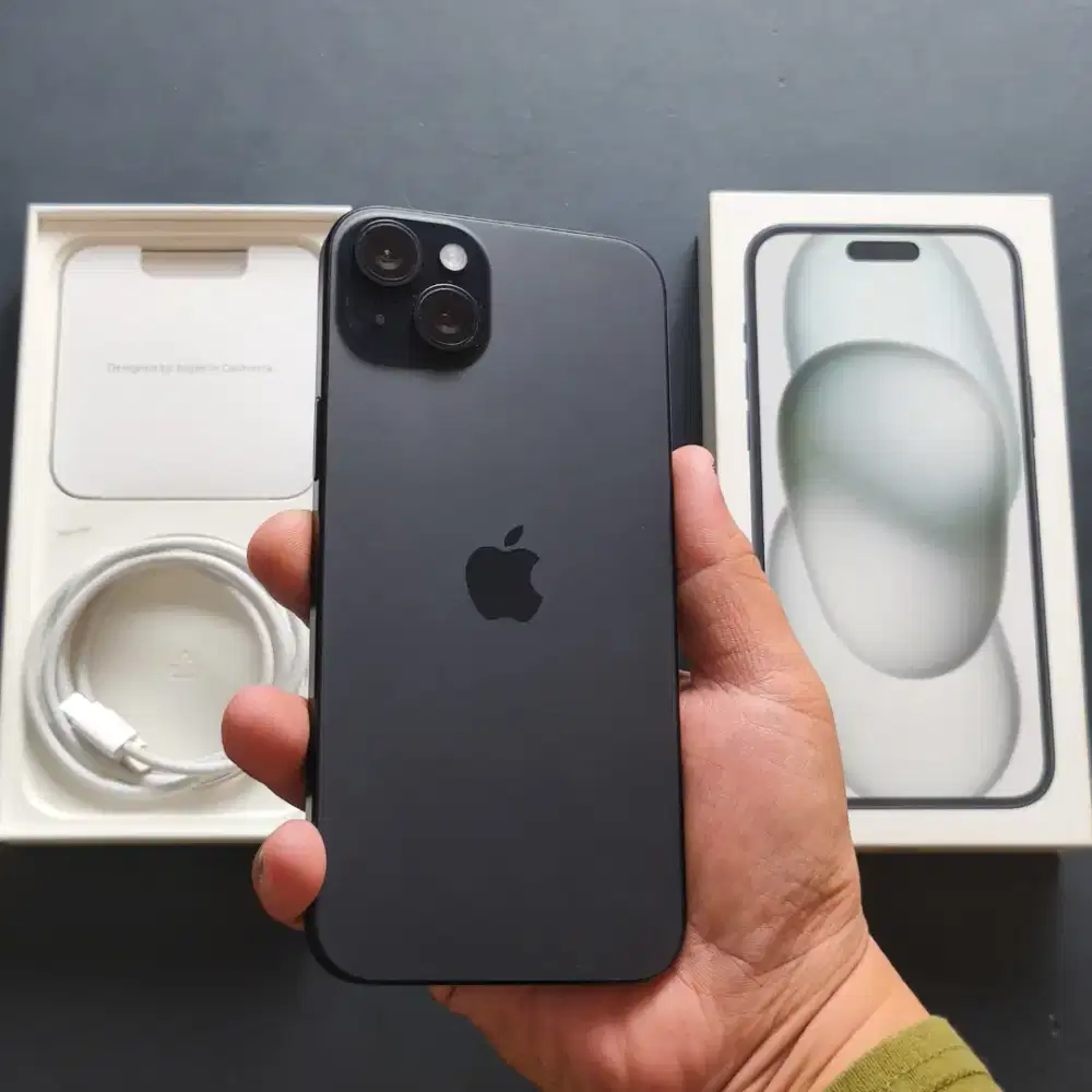 IPHONE 15 PLUS 128GB BLACK GARANSI RESMI