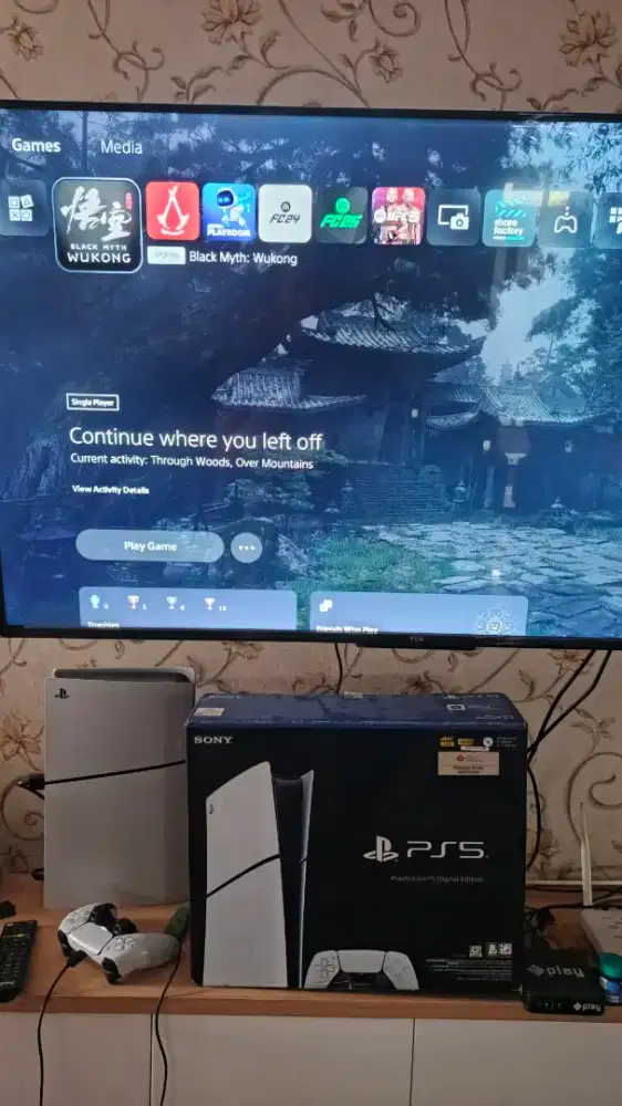 Ps5 slim digital fullgames wukong , ac shadows , fc25 , ufc5