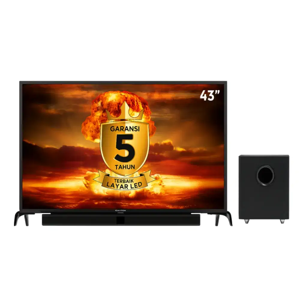 TV LED 43 + Soundbar Polytron  PLD43BV1558