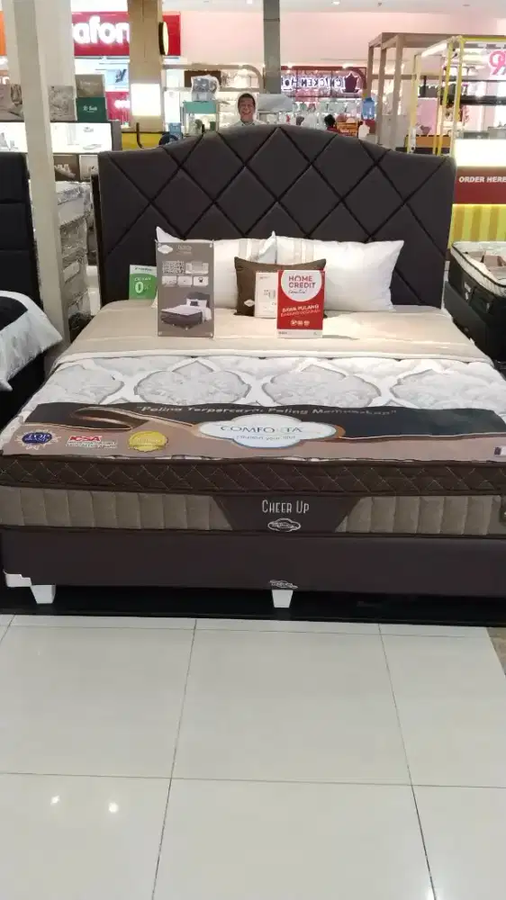 Promo springbed comforta 180x200 cicilan hanya pakai ktp