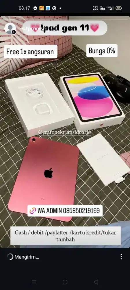 READY IPHONE GEN 11 PINk 128