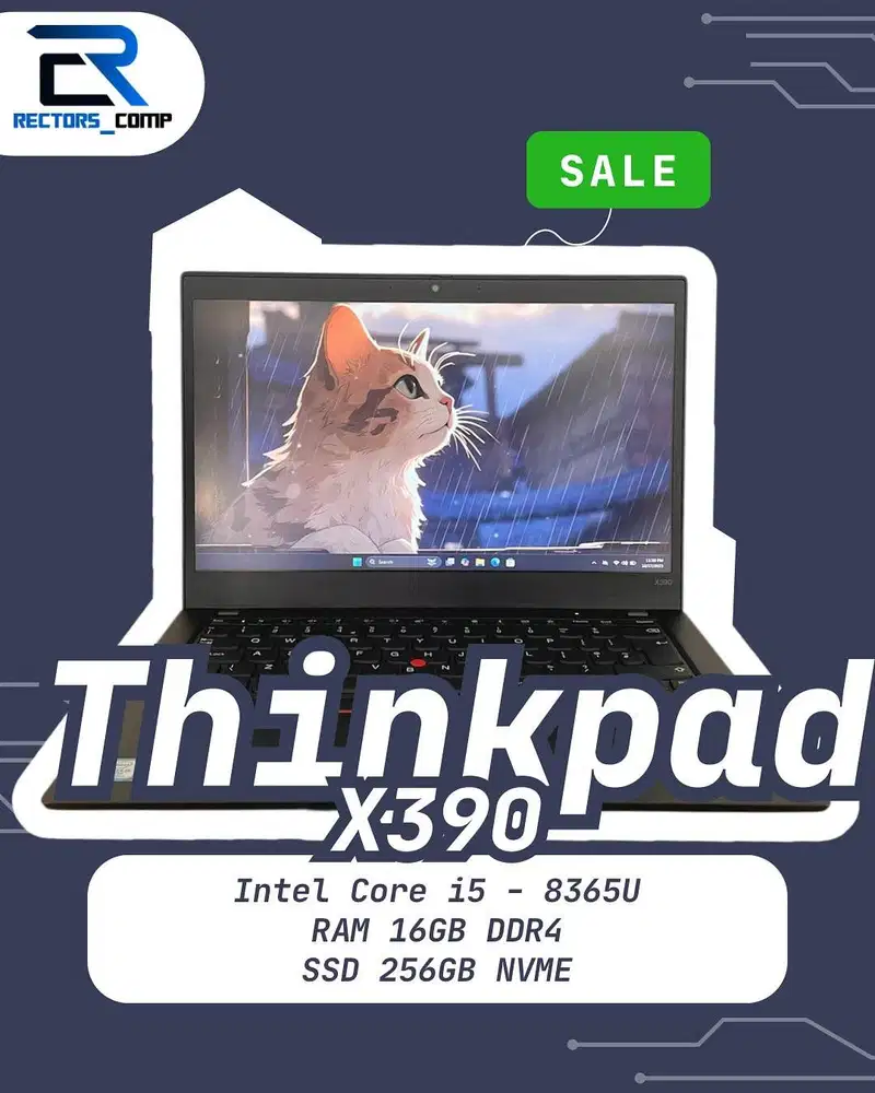 Lenovo Thinkpad X390 - Intel Core i5 8365U, 16GB RAM