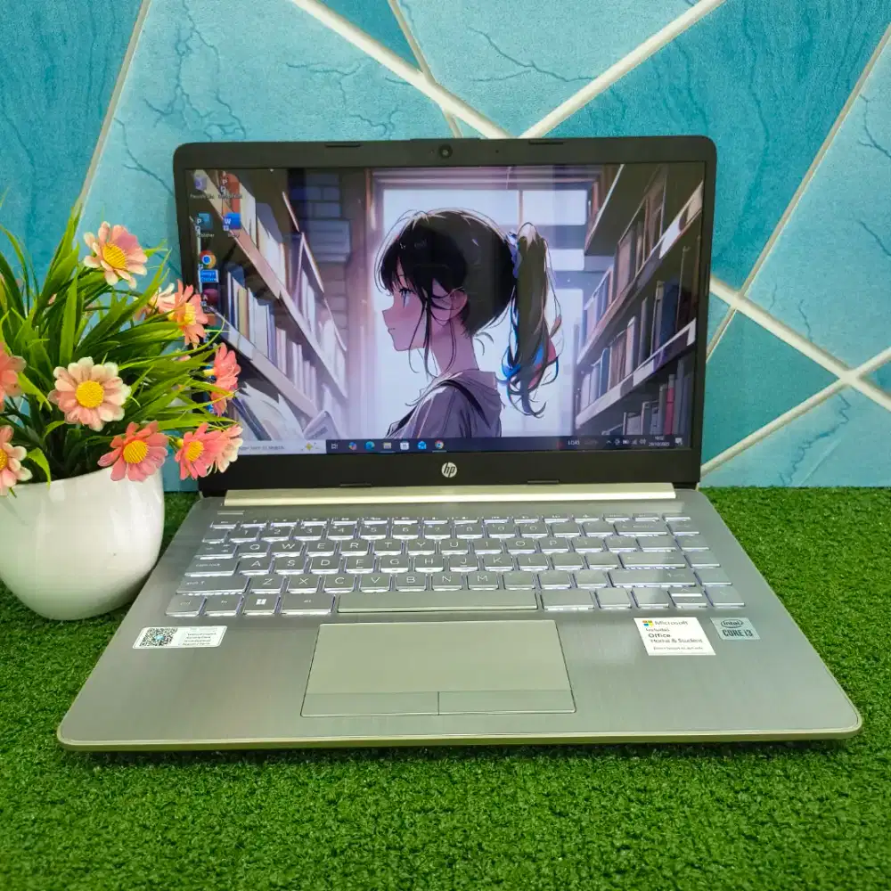 Laptop Hp 14s Gold Core i3 Gen10 8/256Gb Key Backlit