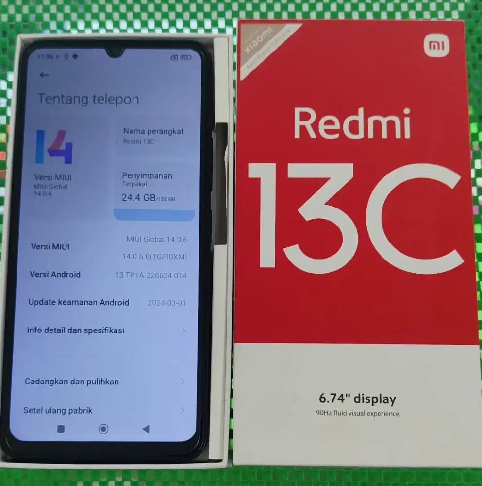 Hp redmi 13c ram6+6/128