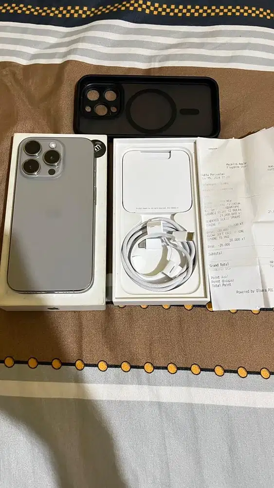 Iphone 15 Pro 256GB ibox Natural Grey Garansi November