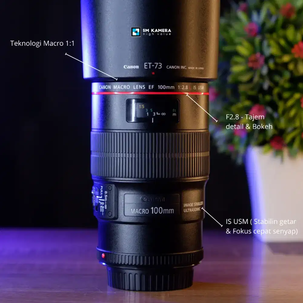 Fresh Banget | Lensa L Dslr Canon EF 100mm F2.8 Macro IS USM Pro