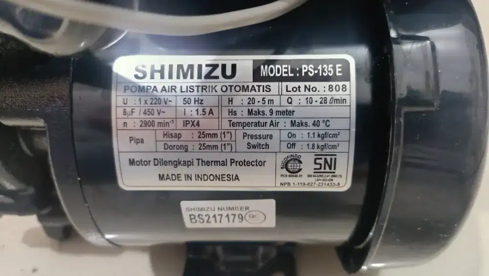 Pompa Air Shimizu