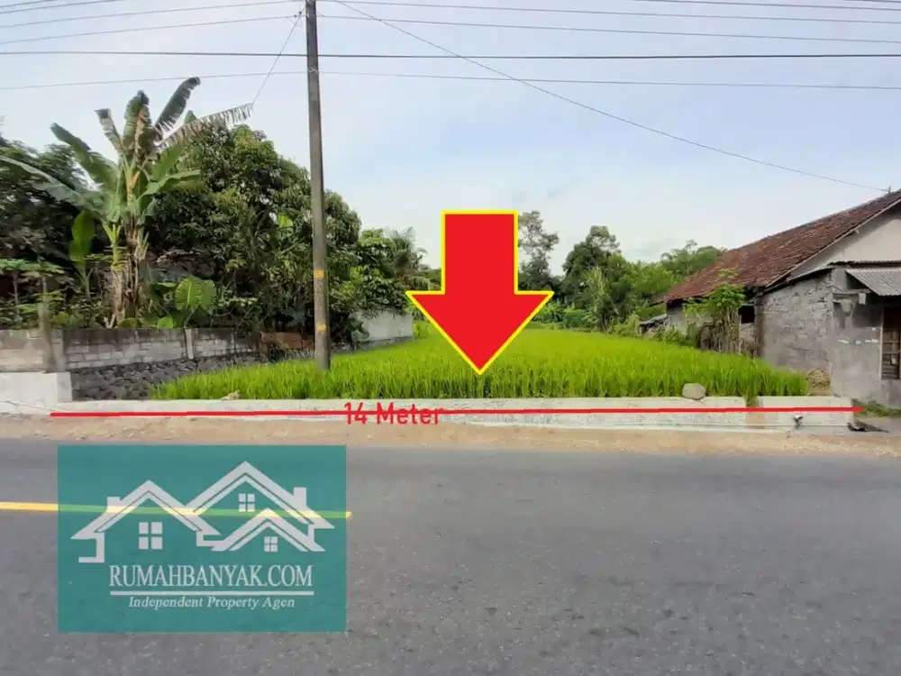 Jual Tanah Murah & Strategis Di Cangkringan, Tepi Jalan Cocok Untuk Usaha