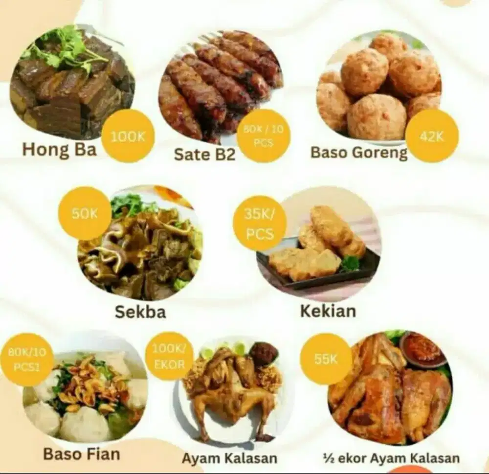 Terima pesanan makanan/masakan non halal