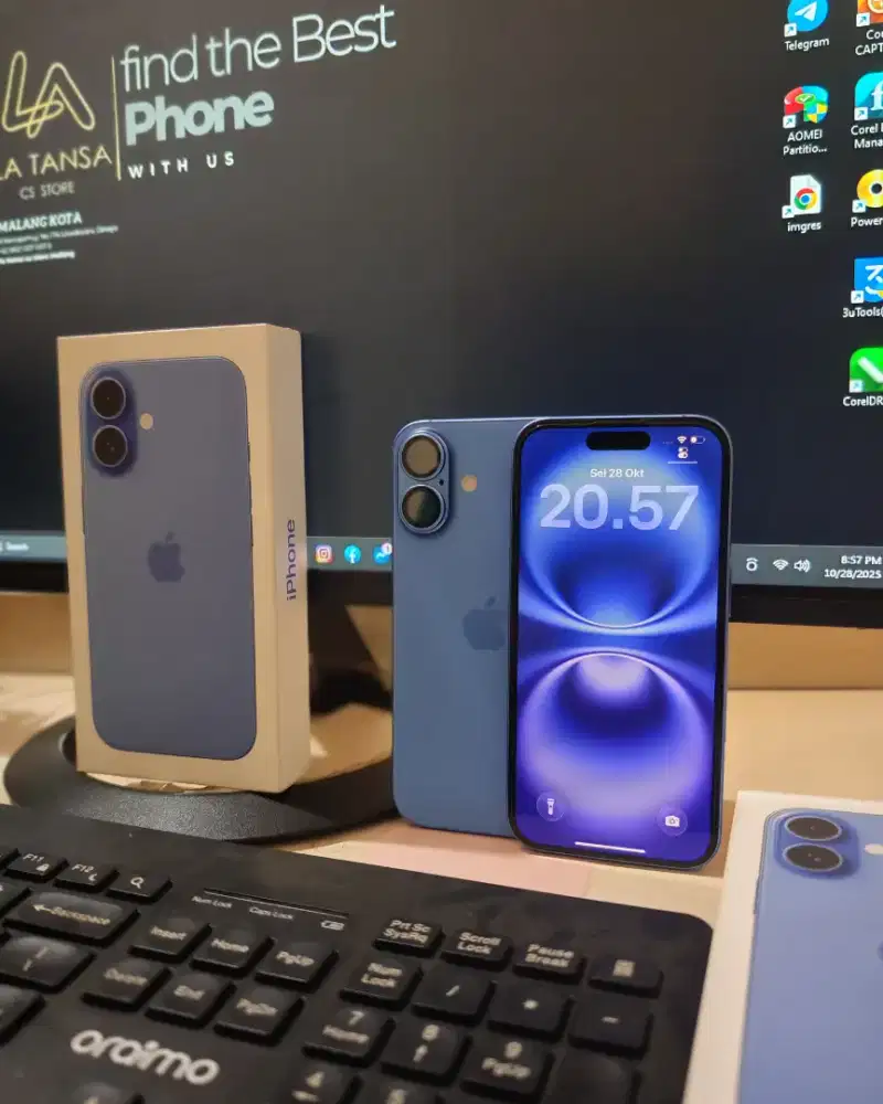 Iphone 16 128 GB iBox Like New No Minus BH100% Fullset Apple iPhone 16