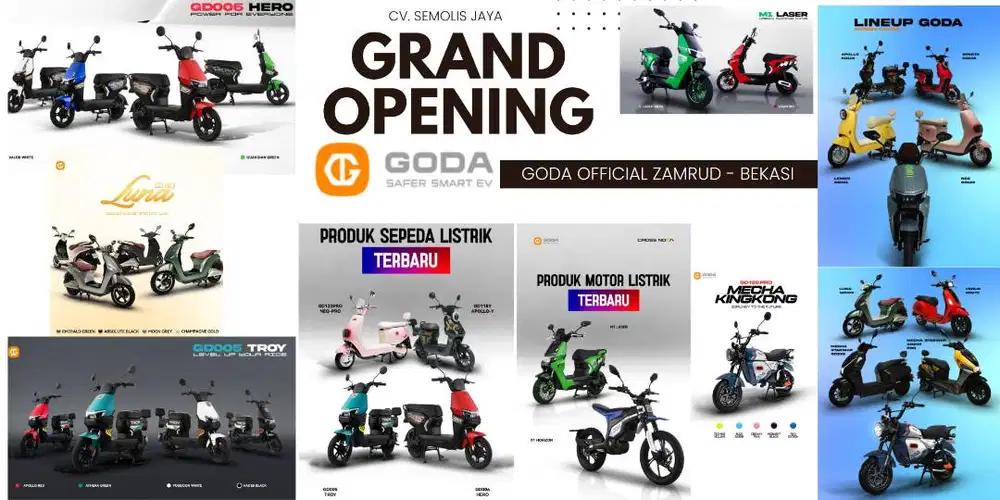 DIBUTUHKAN SEGERA SALES SEPEDA MOTOR LISTRIK DUKUH ZAMRUD BEKASI
