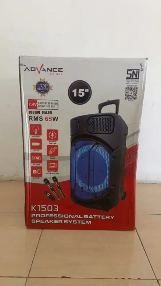 Speaker Bluetooth Advance 15 inch fullset