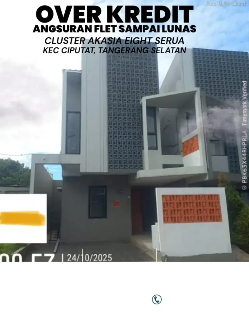 Di Over Murah Rumah 2 Lantai di Ciputat