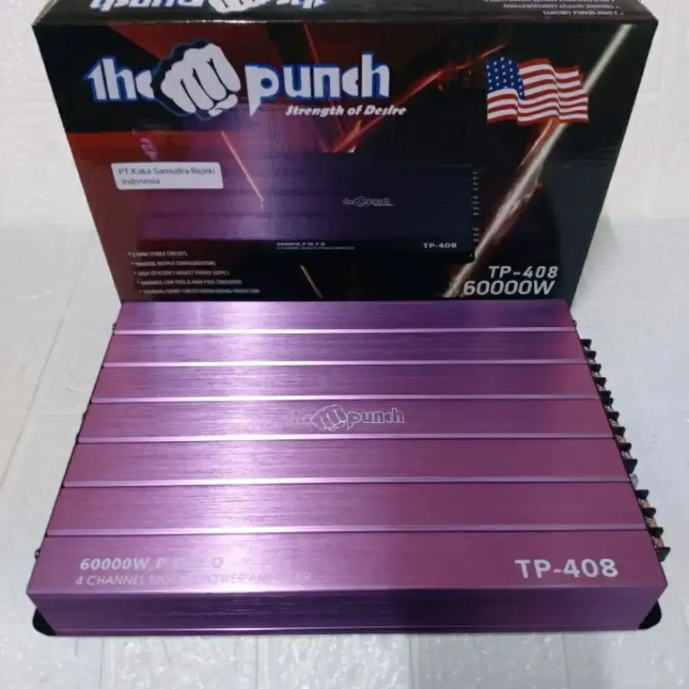 The Punch TP 408 Power Amplifier 4 Chanel Mosfet