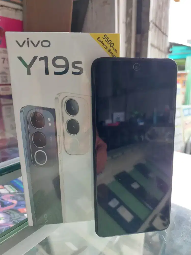 Vivo y19s ram 6+6 128gb black garansi resmi
