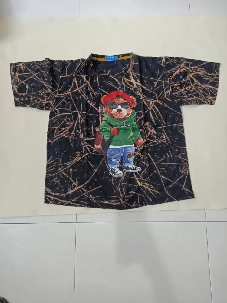 Baju Kaos Pria motif Bear