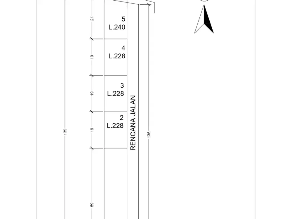 tanah kavlingan di daerah soba harga /m 4 juta luas 240 meter