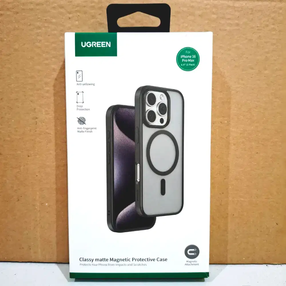 UGREEN Case Magsafe iPhone 16 Pro Max Case - Matte Black, 16 Pro Max