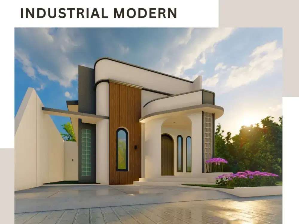 Rumah Estetis Gaya Industrial Tropis, Lokasi Strategis Harga 299 Juta.