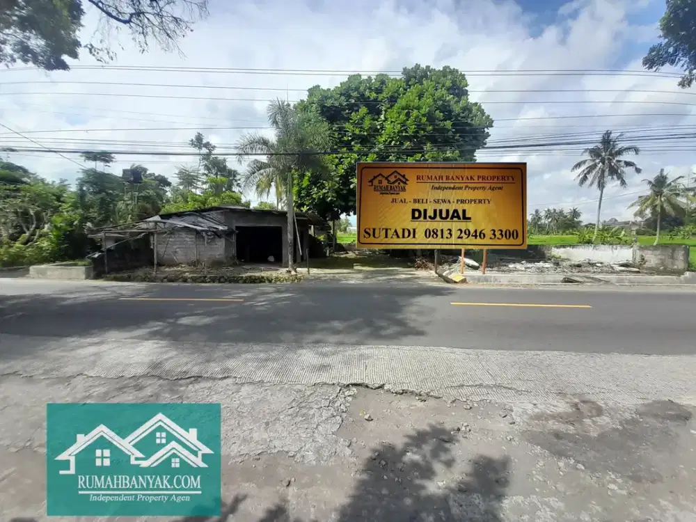 Jual Tanah Strategis Di Pakem, Tepi Jalan Nasional & Pemandangan Merapi