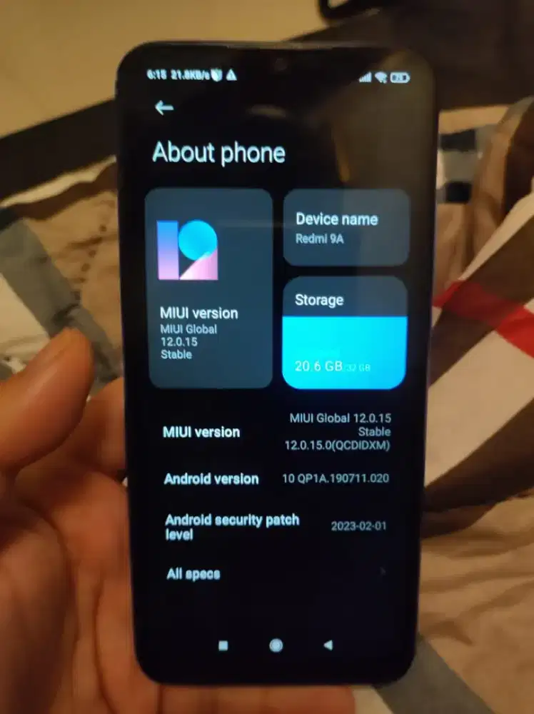 REDMI 9A 4G NO MINUS