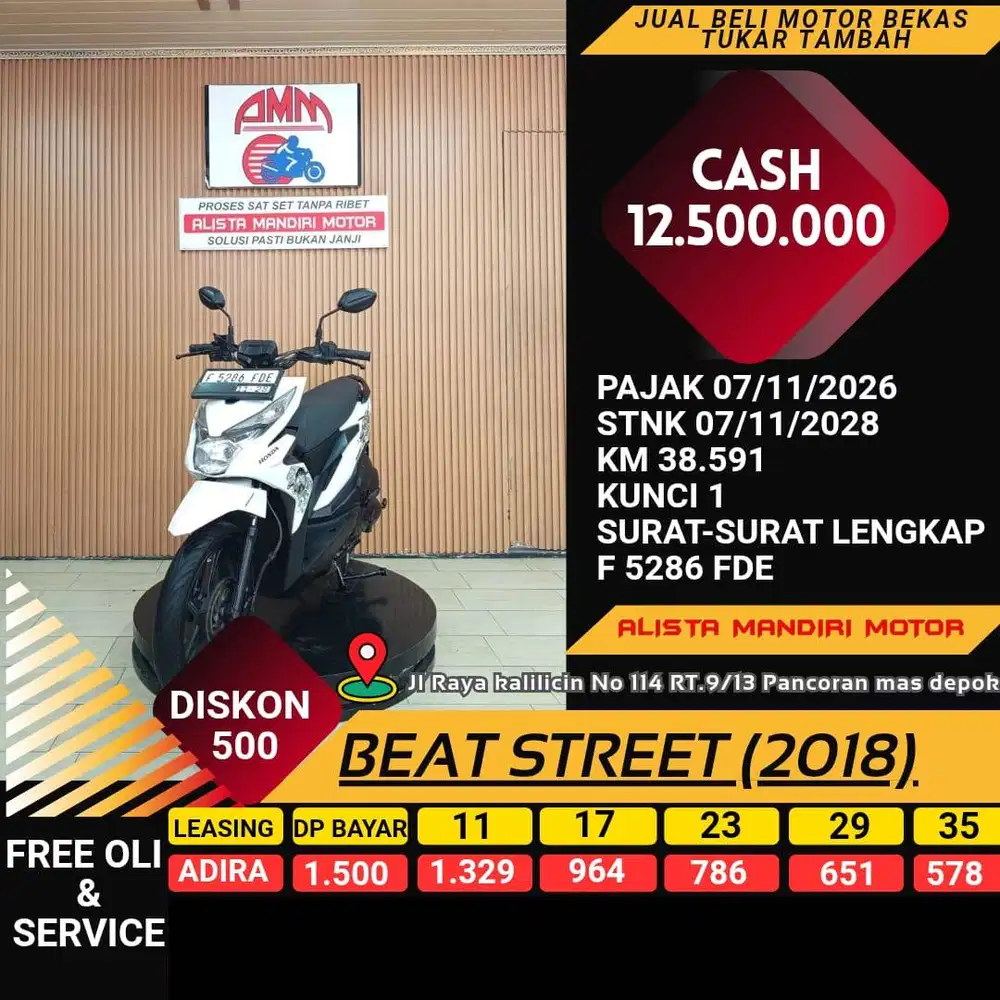 BEAT STREET 2018 PAJAK HIDUP CC 0% KREDIVO TOKPED SPAYLETTER INDODANA