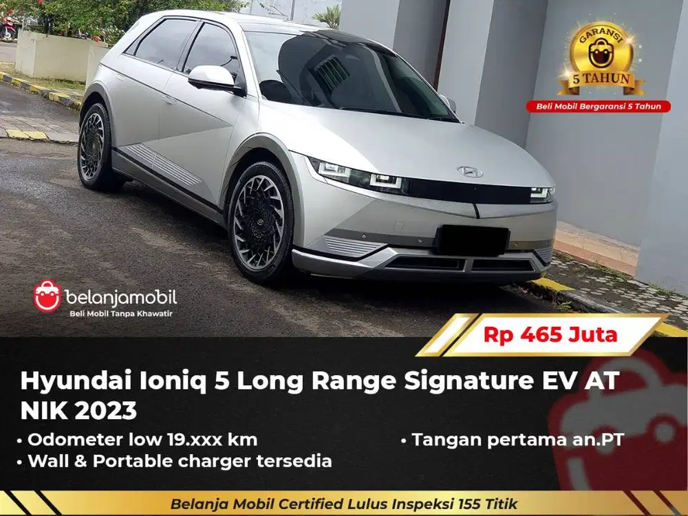 [ GARANSI 5TH ] Hyundai Ioniq 5 Long Range Signature EV AT 2023/2024