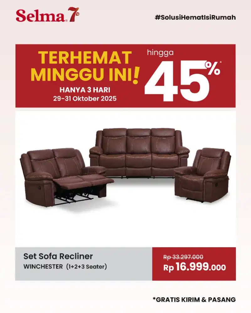Terjemahan Minggu Ini, SOFA SET RECLINER CANTIK