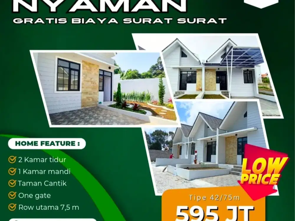 Buruan Cuma 500 jtan Rumah Hook Ready Stok Di Permana Cimahi-KBB