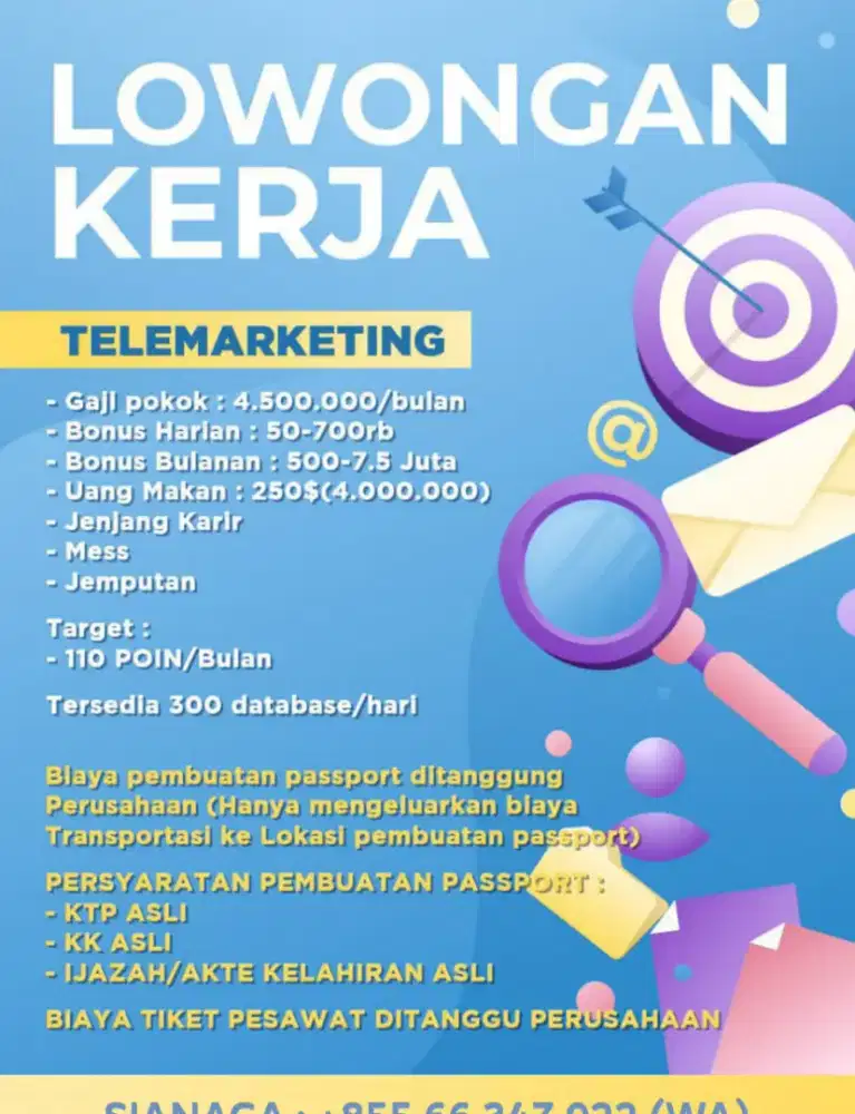 DICARI TELEMARKETING