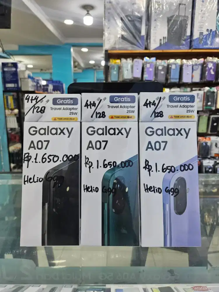 PROMO TERMURAH!! SAMSUNG GALAXY A07 4+4/128GB RESMI INDONESIA 1 TAHUN