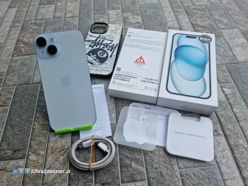 iPhone 15 128GB SA/A Fullset Original
95% Mulus, No Minus, BH 95%