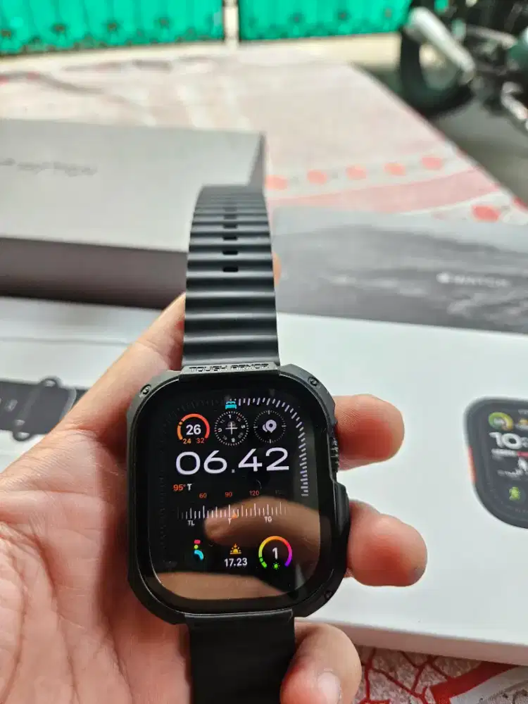 Apple watch Ultra 2 Black edition ibox bh100 Gransi pnjang bonusspigen