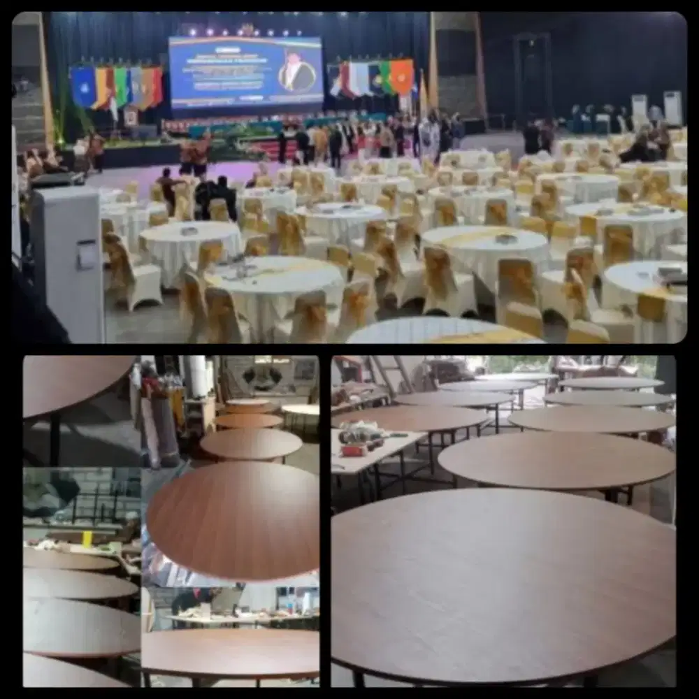 Meja Bulat 6 seater Standart Hotel Ballroom Conference & Meeting room