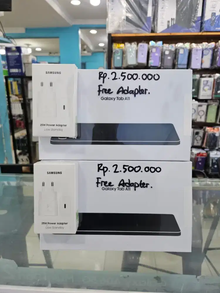 FREE ADAPTER!!SAMSUNG GALAXY TAB A11 4+4/64GB SIMCARD MASUK