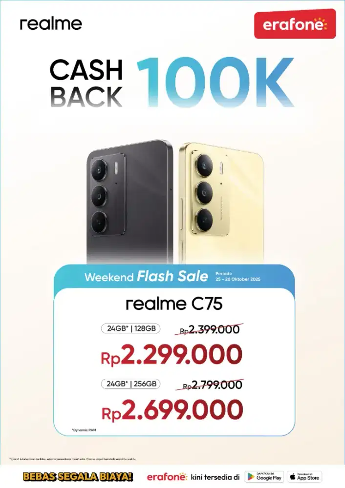 Realme C75 12/256GB bisa cicilan dan tukar tambah