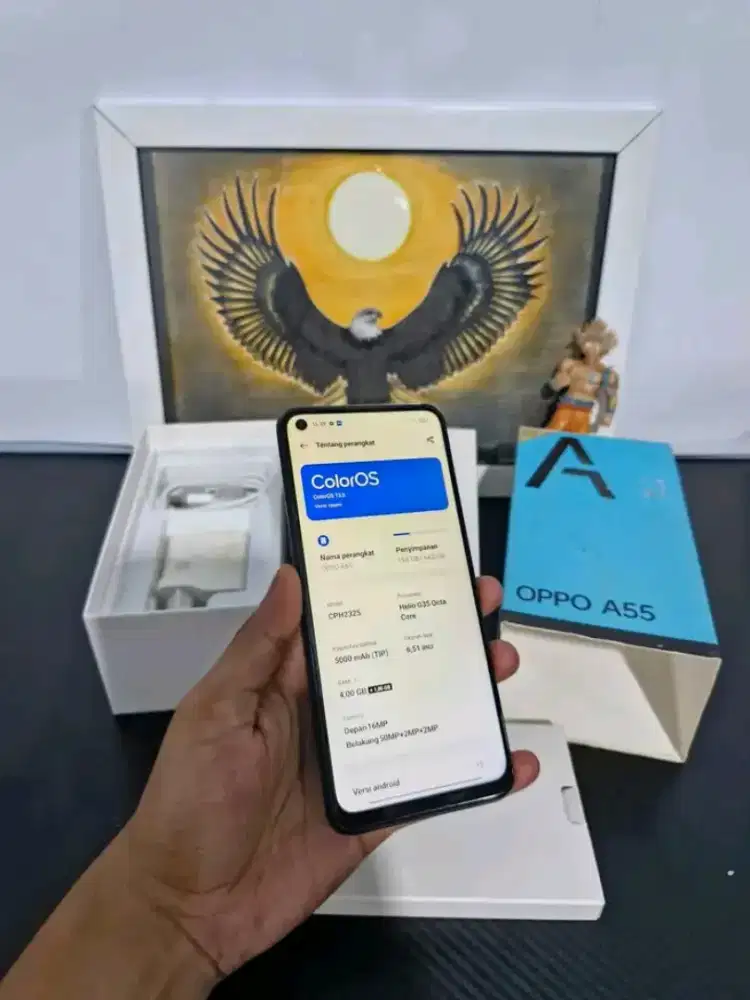 Oppo A55 4+4/64 NORMAL 100% SIAP PAKAI
