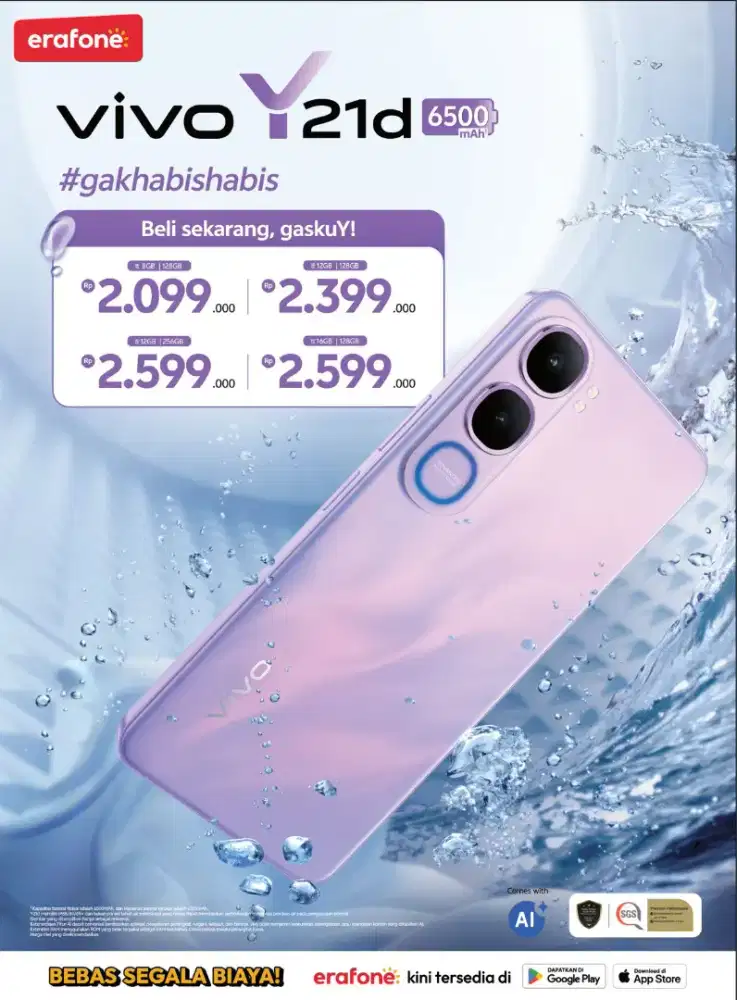 Vivo Y21D 12/256GB bisa cicilan dan tukar tambah