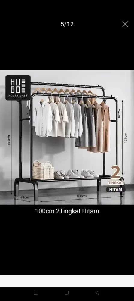 Stand hanger gantungan baju