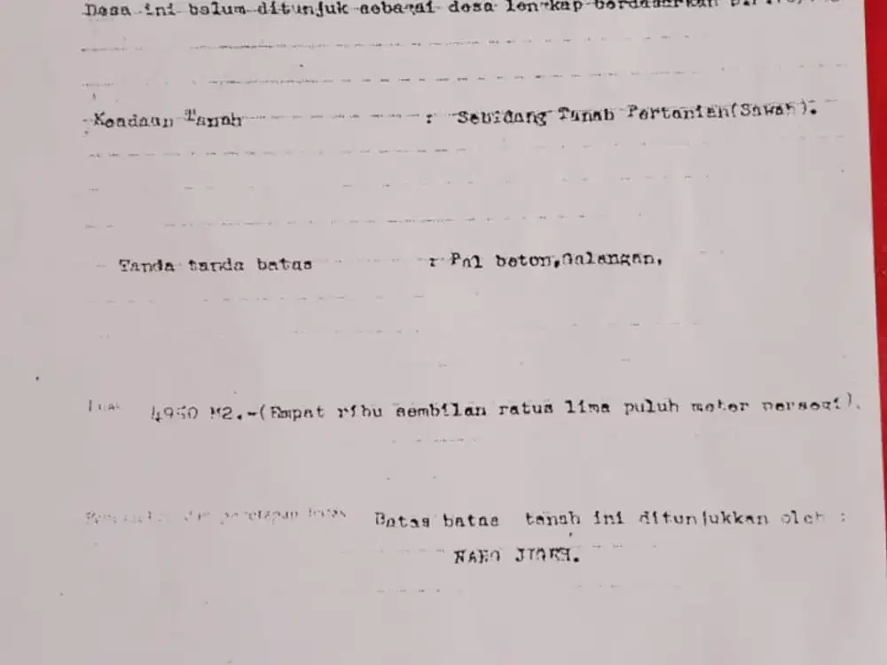 FOR SALE LAND AT TABANAN