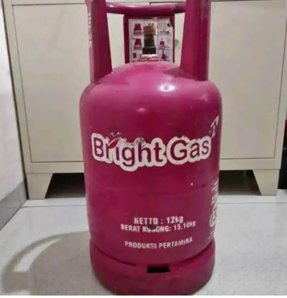 Jual cepat hari ini gas bright gas 12 kg warna pink tabungnya aja