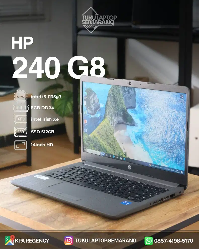 Laptop HP 240 G8 i5 gen 11 bergaransi