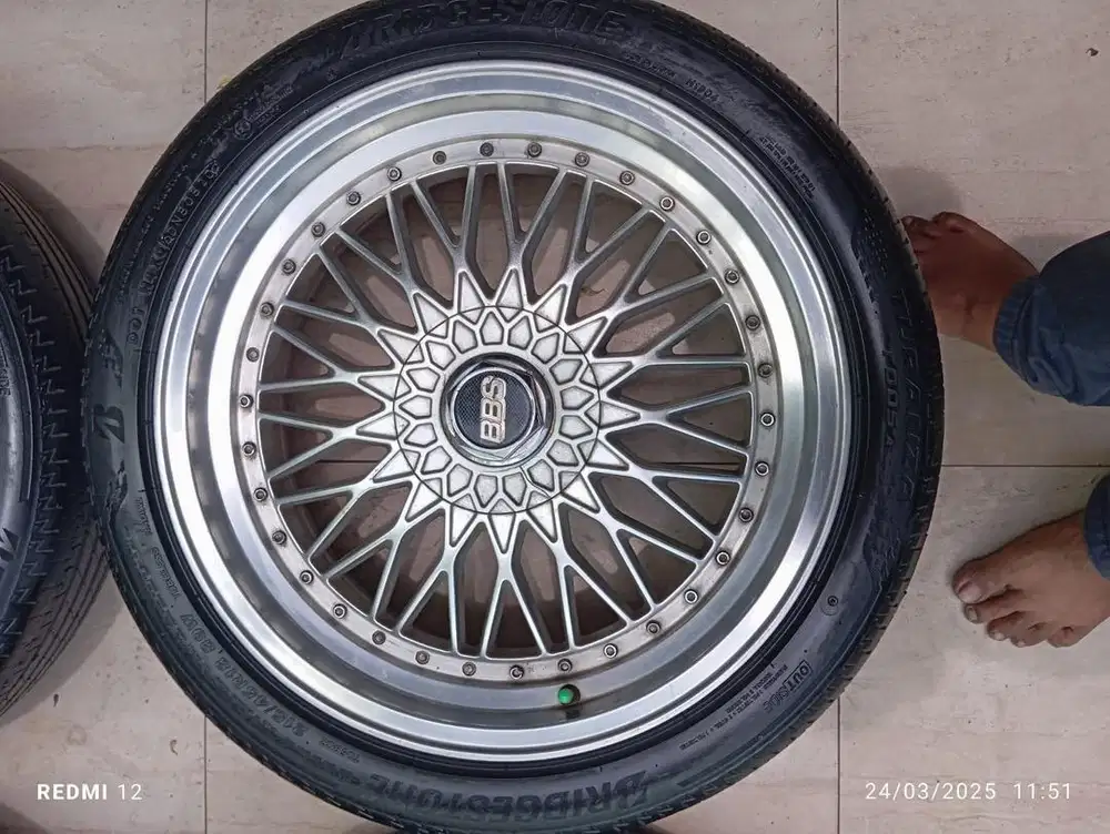 Velg N Ban BBS RS R18x8.5/9.5 114/120 ET 35