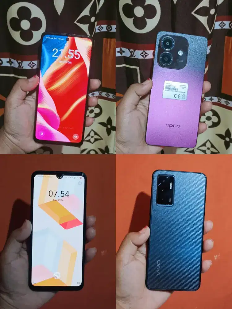 Oppo a5i ram 4+4/128 & Vivo v23e NFC ram 8+4/128 Mulus Nomines