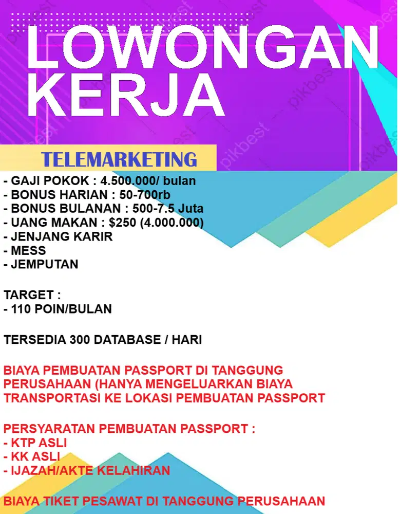 DI CARI TELEMARKETING