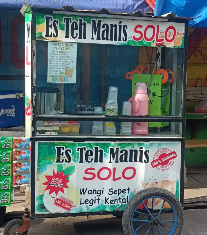 di jual gerobak es teh solo