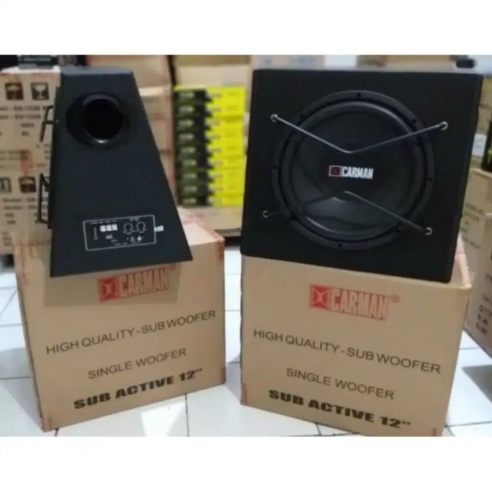 Subwoofer aktif carman 12 inc cm 1211 + pasang