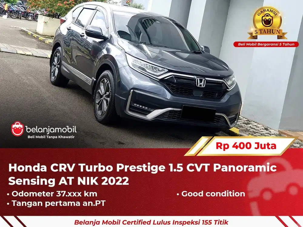 [ GARANSI 5TH ] Honda CRV CR-V CR V Turbo Prestige Sensing 2022/2023