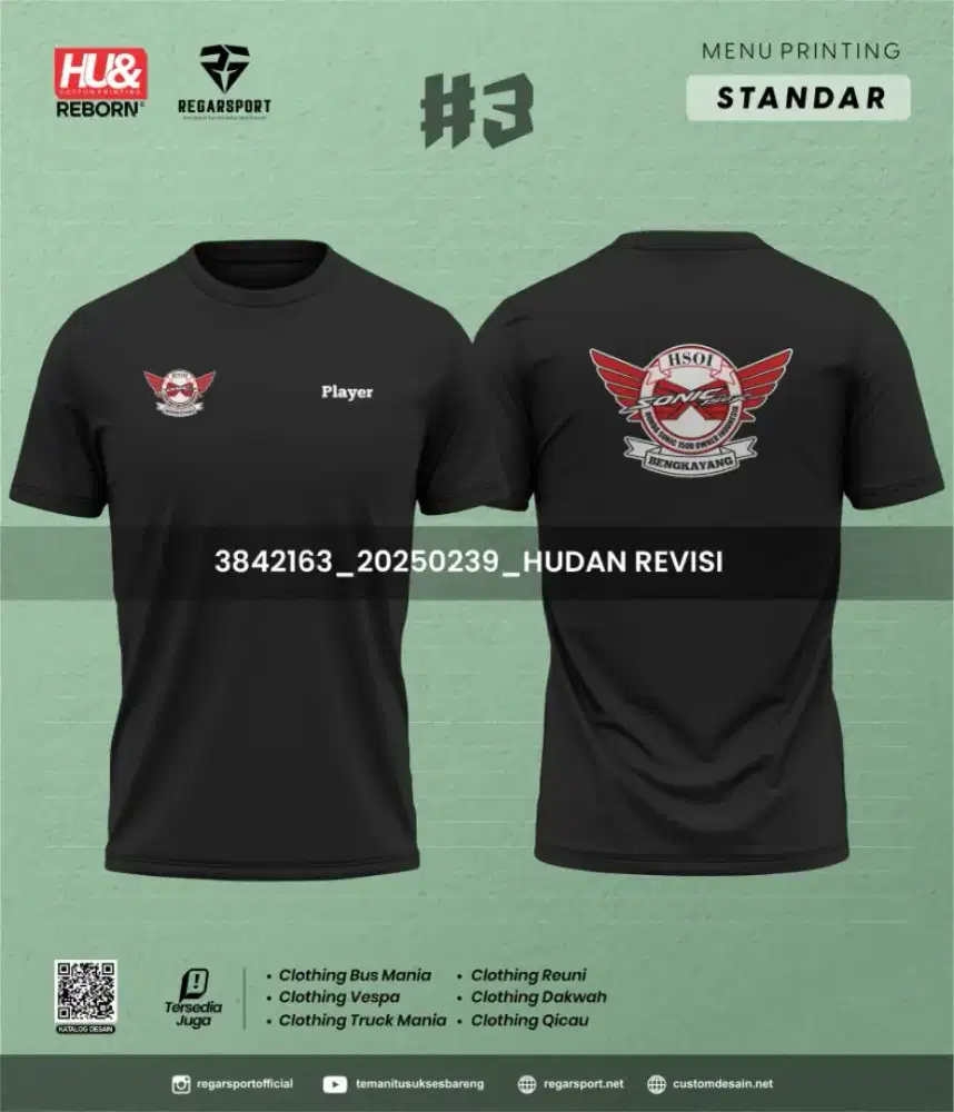 Jersey Custom Full Printing Desain Sendiri Gratis Ongkir Bonus Menarik